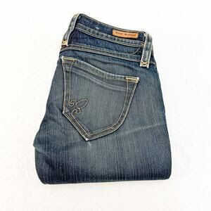 Rock Revival Skinny Denim Jeans Straight Leg Dark Wash Size 25